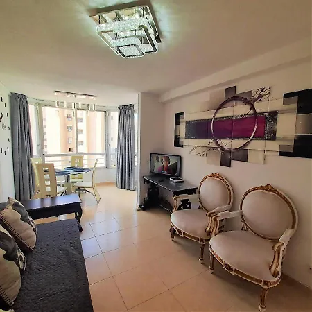 아파트 Glamour Alhambra Rincon De Loix Benidorm-sea View-free Parking, Wi-fi, Pool, New Air Conditioning 베니돔