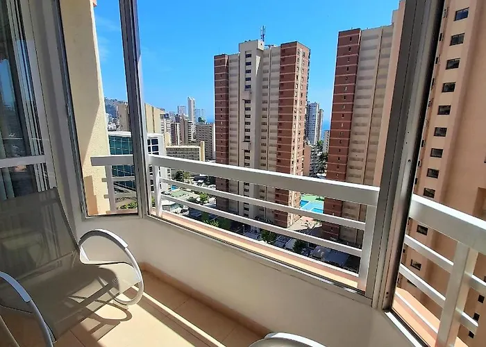 Glamour Alhambra Rincon De Loix Benidorm-sea View-free Parking, Wi-fi, Pool, New Air Conditioning דירה *