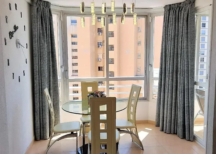 Glamour Alhambra Rincon De Loix Benidorm-sea View-free Parking, Wi-fi, Pool, New Air Conditioning דירה *
