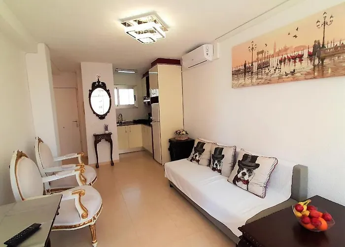 Glamour Alhambra Rincon De Loix Benidorm-sea View-free Parking, Wi-fi, Pool, New Air Conditioning דירה *