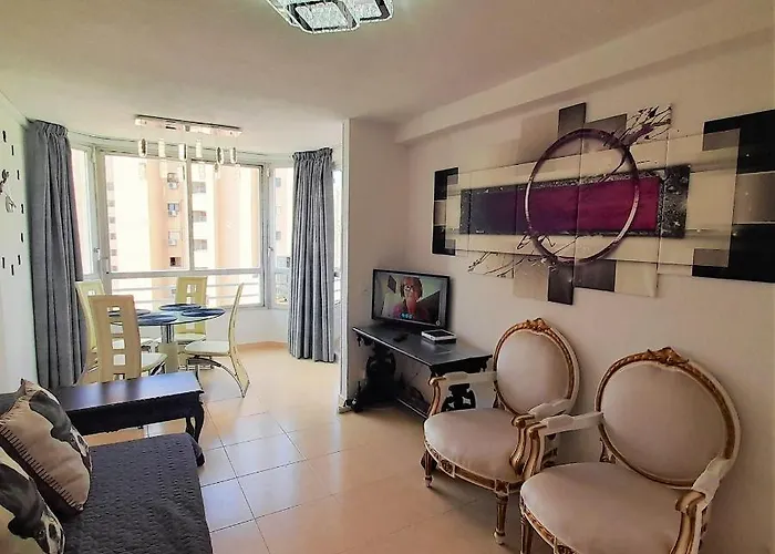 דירה Glamour Alhambra Rincon De Loix Benidorm-sea View-free Parking, Wi-fi, Pool, New Air Conditioning בנידורם